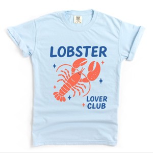 Lobster Lover Club - Women's Garment Dyed Graphic T-Shirt - 1 of 4
