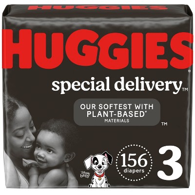 Huggies Special Delivery Hypoallergenic Baby Disposable Diapers Economy Plus Pack - Size 3 - 156ct
