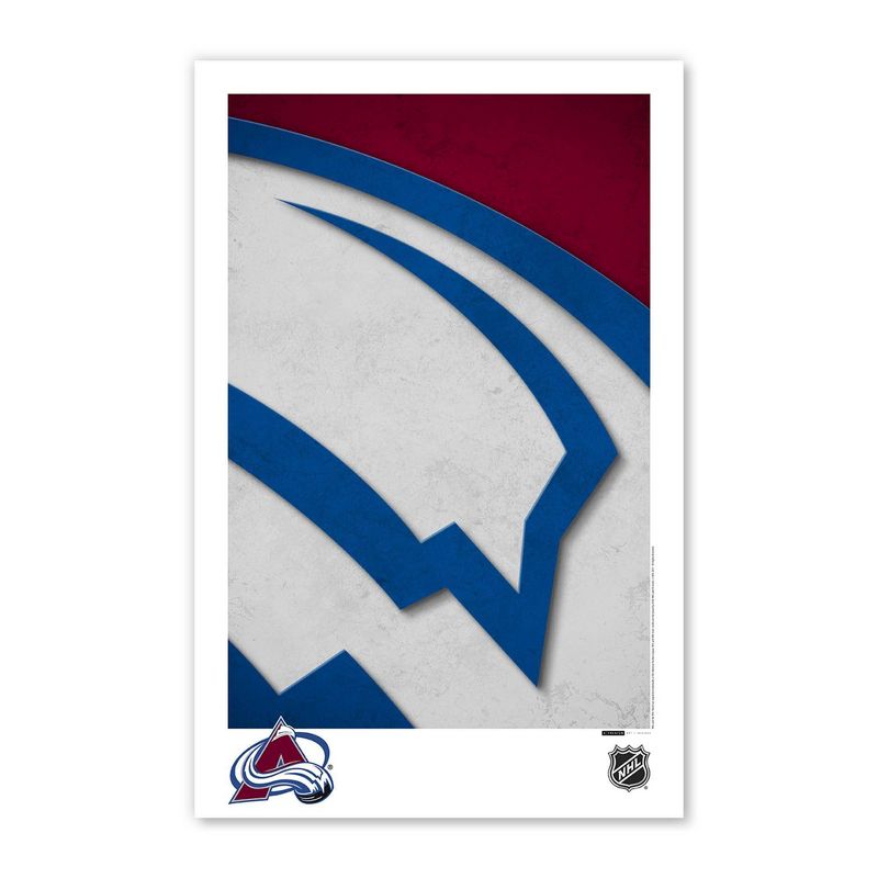 NHL Colorado Avalanche Logo Art Poster Print, 1 of 5