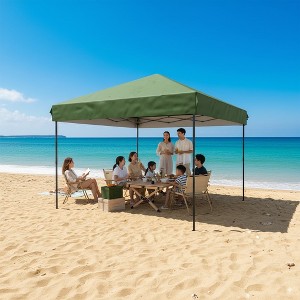 Pop Up Canopy Tent, Folding Shelter, Easy Setup Outdoor Canopy with No Sidewall, Height Adjustable Gazebo for Camping & Events - 1 of 4