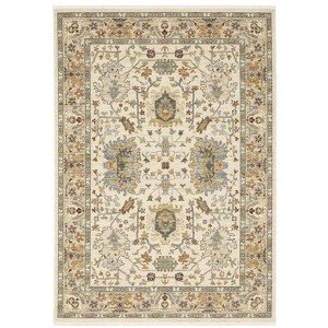 Captiv8e Designs Lorelei Vintage Traditional Ivory Wool Rug - 1 of 4