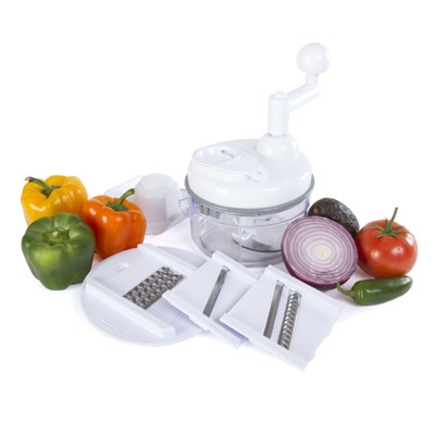 Manual Hand Crank Food Processor Chopper -Quick Veggie Blender for Easy  Chopping