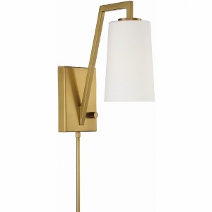 Crystorama Lighting Avon 1 - Light Sconce in  Aged Brass - 1 of 4