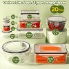 BRINJOY 40-PCS Food Storage Containers with Lids - Leakproof Meal Prep Containers, Microwave & Dishwasher Safe - 2 of 4
