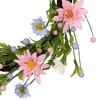 Northlight 12" Unlit Green/Pink Artificial Floral Christmas Twig Wreath - 4 of 4