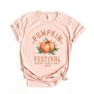 Simply Sage Market Women's Pumpkin Gourd Vibes Only Short Sleeve Graphic Tee - 1 of 4