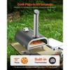 VEVOR Outdoor Pizza Oven, 12 Inch Wood Fired Pizza Ovens, Pellet Pizza-Stove with Thermometer, Portable Pizza-Maker, Black - 3 of 4