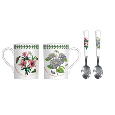 Portmeirion Botanic Garden Set Of 4 Porcelain Measuring Spoons, Dishwasher  And Microwave Safe - Assorted Floral Motifs : Target