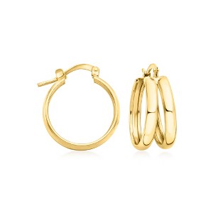 Ross-Simons Italian 18kt Gold Over Sterling Double-Hoop Earrings - 1 of 4
