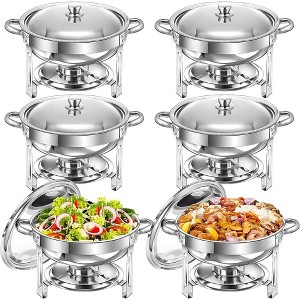 Round Buffet Catering Dish For Home and Outdoor 6 Packs - 1 of 4