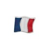 Black Bow Jewelry Sterling Silver and Enamel France Flag Bead Charm - 2 of 4