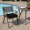 ARDEN Outdoor Seat or Rocking Chair Cushion, 19 x 18, Water Repellent, Fade Resistant, Black Leala - 2 of 4