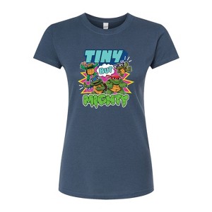 Women's - Teenage Mutant Ninja Turtles Mutant Mayhem - Tiny But Mighty Fitted Graphic T-Shirt - 1 of 2