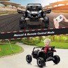 Jojoka 24V Kids Ride On UTV Car, Battery Powered Electric Off-Road Vehicle with Remote Control, 200W Motor, Spring Suspension, USB, Music, Lights - 4 of 4