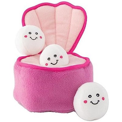 ZippyPaws Zippy Burrow - Pearls in Oyster Game, Dog Toy