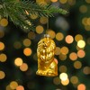 Northlight Standing Lion Glass Christmas Ornament - 4.25" - Golden Yellow - image 2 of 4