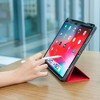 Insten - Soft TPU Tablet Case For iPad Pro 12.9" 2020, Multifold Stand, Magnetic Cover Auto Sleep/Wake, Pencil Charging, Light Red - 2 of 4