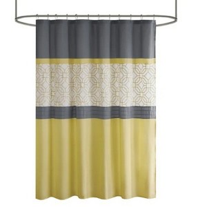 LunaLulinlk Embroidered and Pieced Shower Curtain - 1 of 4