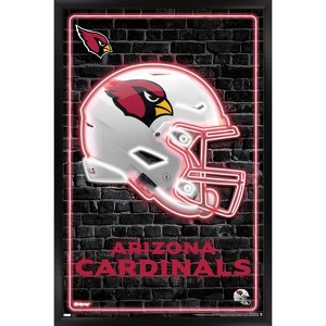Trends International NFL Arizona Cardinals - Neon Helmet 23 Framed Wall Poster Prints - 1 of 4