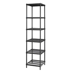 Design Ideas MeshWorks 6 Tier Tower Metal Storage Shelving Unit Rack - 1 of 4