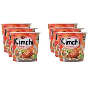 Nong Shim Cup Noodles Kimchi - Case of 6 - 2.64 oz - 1 of 2