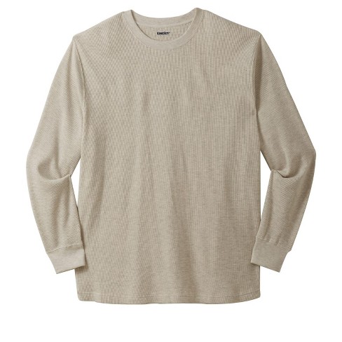 Kingsize Men's Big & Tall Waffle-knit Thermal Crewneck Tee - 8xl, Gray :  Target