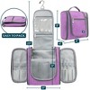 PAVILIA Toiletry Bag Travel Women Men, Hanging Water Resistant Makeup Accessories Cosmetic Organizer Large Essential Kit - 4 of 4