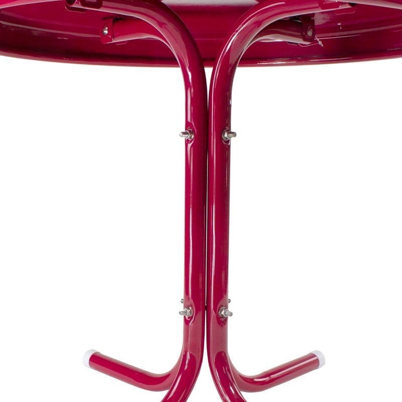 Northlight 22" Outdoor Retro Tulip Side Table, Pink, 4 of 5