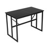 Whisen Iron Outdoor Dining Set with Acacia Wood Armrest Suitable For Patio, Balcony Or Backyard - 3 of 4