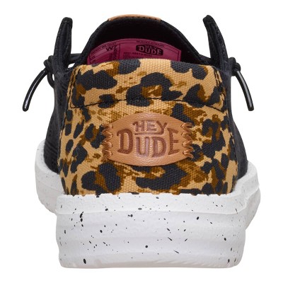 Обувь HEYDUDE Women Wendy Wildcat , Black/Leopard, 7 — фото 6