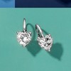 Ross-Simons 4.00 ct. t.w. Moissanite Heart Earrings in Sterling Silver - 4 of 4