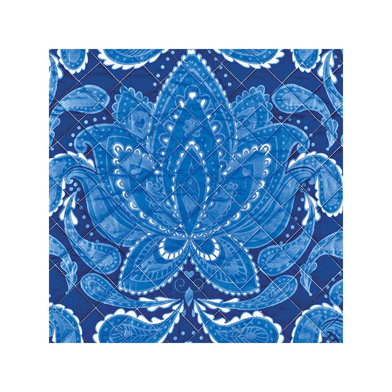 Collections Etc 3-Piece Blue Paisley Comforter Set with Accent Pillow, 4 of 5