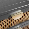 Sapphtopaz Natural Dresser for Bedroom Rattan Drawers Wooden Closet Organizers with Gold Handles Chest of Drawers for Bedroom, Living Room - 4 of 4