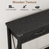 Console Table with 2 Drawers, Farmhouse Entryway Table with Storage Shelf, Accent Wood Sofa Table for Living Room, Hallway, Foyer - 2 of 4