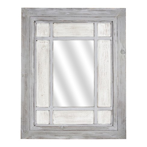 White Window Pane Mirror Wall Decor - Shop for window decorative