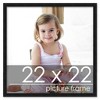 PosterPalooza | Square Simple Black Picture Frame - UV Acrylic, Foam Board Backing, Hanging Hardware - 2 of 4