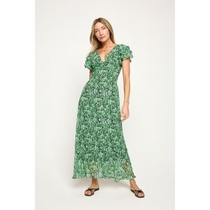 WEST K Women's Elizabeth Tiered Ruffle Sleeve Smocked-Back Maxi - 1 of 4