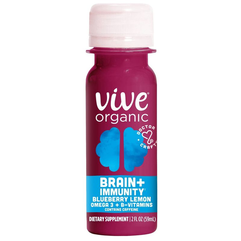 Vive Organic Brain + Immunity Wellness Shot - 2 fl oz, 1 of 6