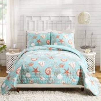 Modern Heirloom Starfish And Shells Quilt Sets