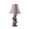21" Wildlife 3 Stacked Elephant Polyresin Table Lamp Brown - Ore International: Neutral Finish, UL Listed - 2 of 4