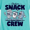 Girls' - Instant Message - Stadium Snack Crew Retro Mascots Fitted Short Sleeve Graphic T-Shirt - 2 of 4
