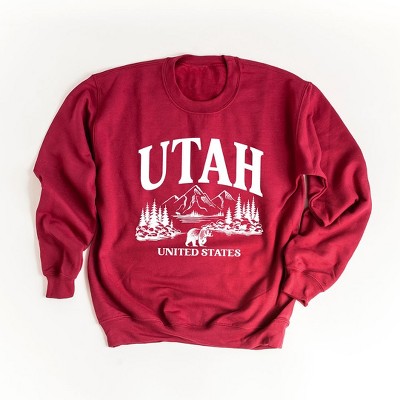 Simply Sage Market Women's Graphic Sweatshirt  Utah Forest Scene