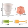 MyKids-USA Children Wheat Straw Medium Beach Bucket Dinosaur Model Toy Beige 0-12Y - 3 of 4