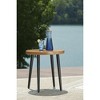 Signature Design by Ashley Horizon Hall Round End Table, Brown - 2 of 4