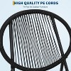 Nasitip 3-Piece Acapulco Patio Set - Modern Rattan Chairs & Table, Outdoor Bistro Set for Balcony/Garden, Black - 4 of 4