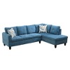 DOMETOUR Living Room Sofa Set 3Pcs(Sofa+Chaise+Ottoman) - 2 of 4