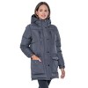 Women's Winter Puffer Parka Coat - S.E.B. By SEBBY - 3 of 4
