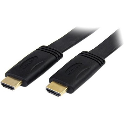 StarTech.com 15 ft Flat High Speed HDMI Cable with Ethernet - Ultra HD 4k x 2k HDMI Cable - HDMI to HDMI M/M - HDMI for Audio/Video Device
