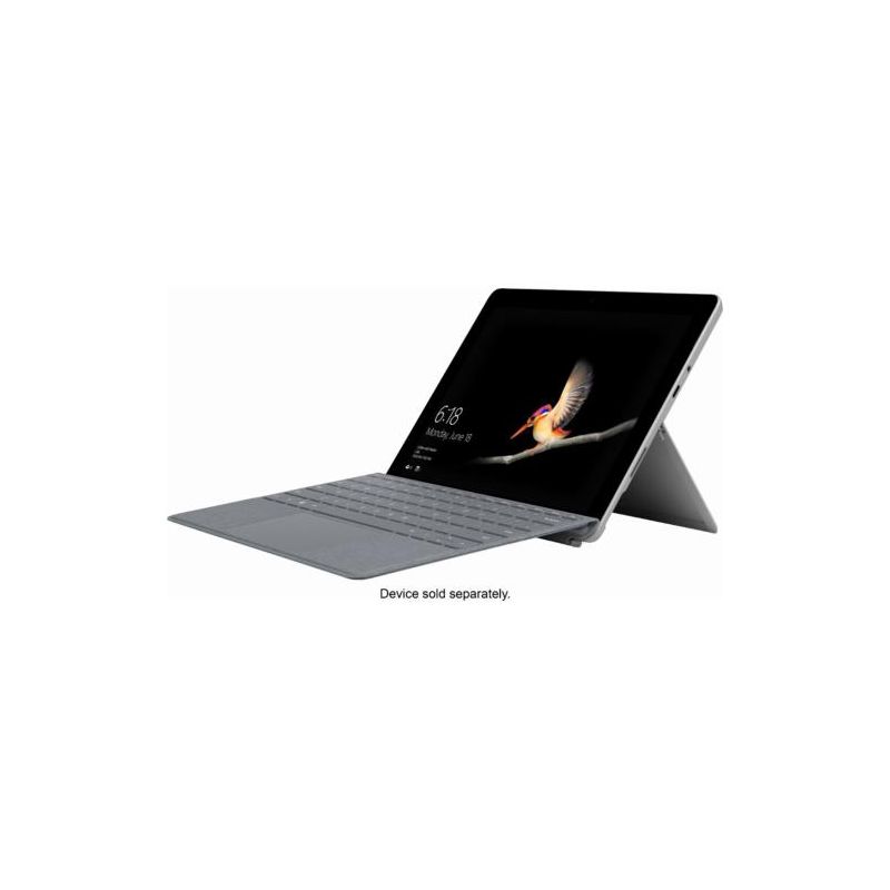 Microsoft Surface Go Signature Type Cover Platinum - Pair w/ Surface Go, Surface Go 2, Surface Go 3 - A full keyboard experience - Adjusts instantly, 2 of 5