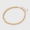 Link Chain Necklace with Cubic Zirconia Extender - A New Day™ Gold - 3 of 4